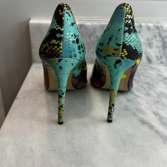Steve Madden Proto Multi Snake Pointed Pumps Size 9M - Picture 10 of 13